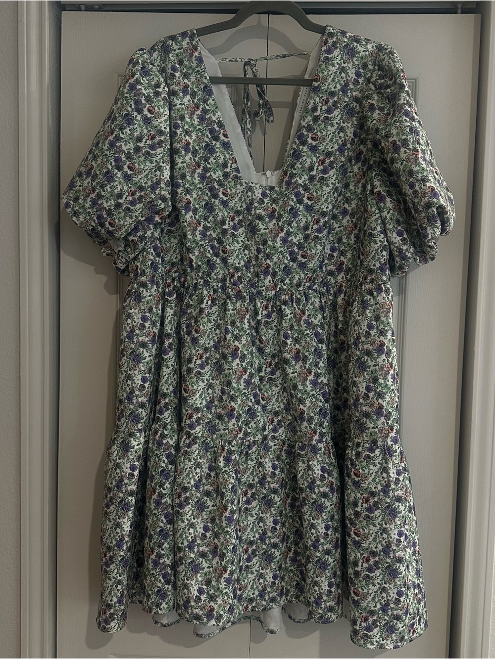 English Factory Plus Size floral mini dress